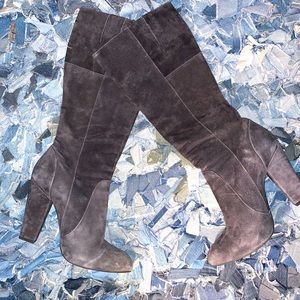 Knee High Dark Gray Boots